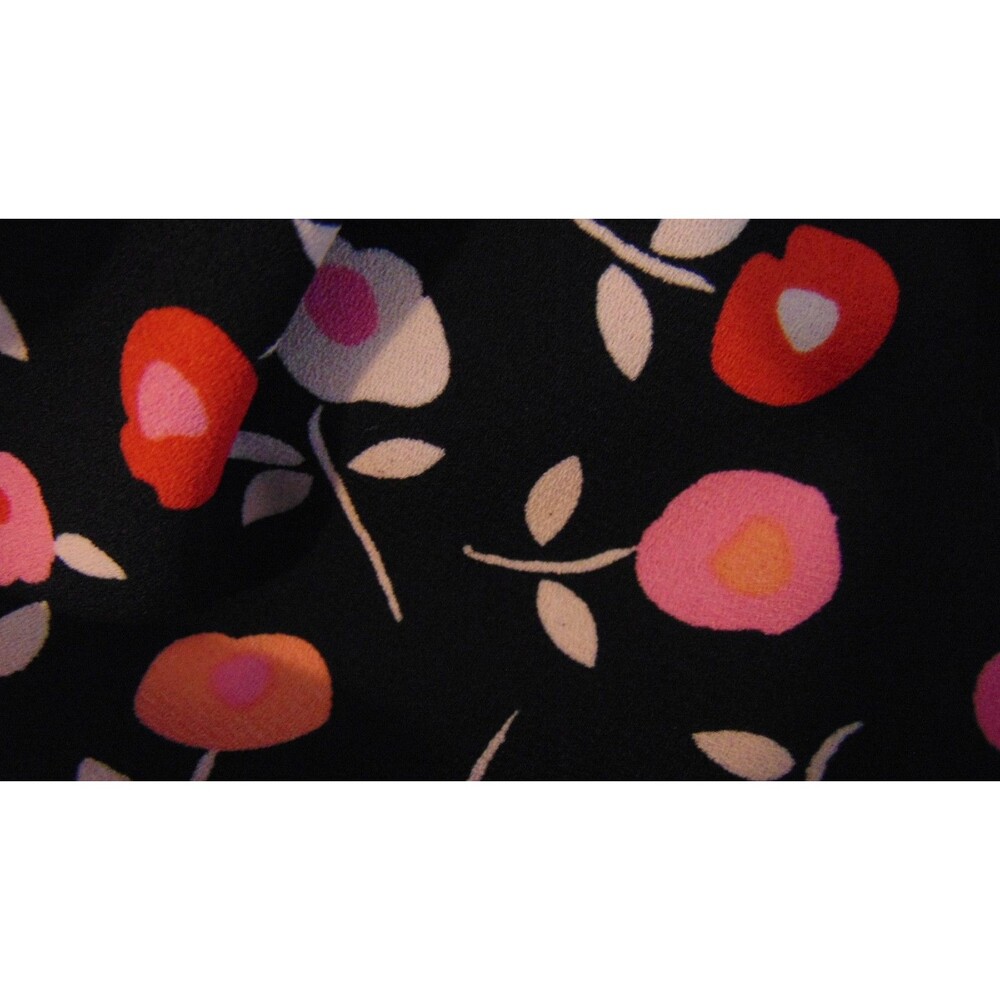 Talbots Floral Shift Dress Womens Size 12 Flutter Sleeve w/Bow Detail Ditsy Knee - Picture 9 of 9